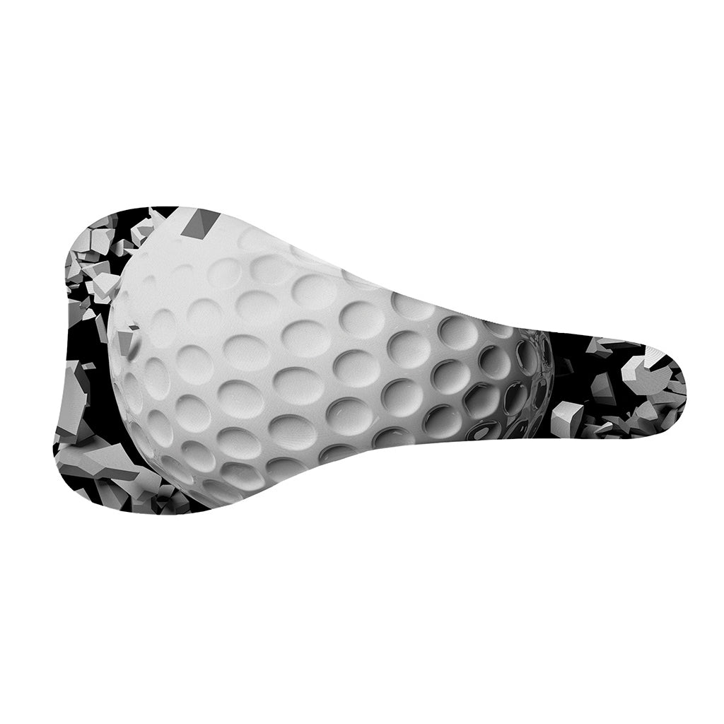 Golf Ball Breaking Wall Print Bicycle Seat Cover
