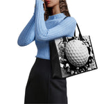 Golf Ball Breaking Wall Print Canvas Tote Bag