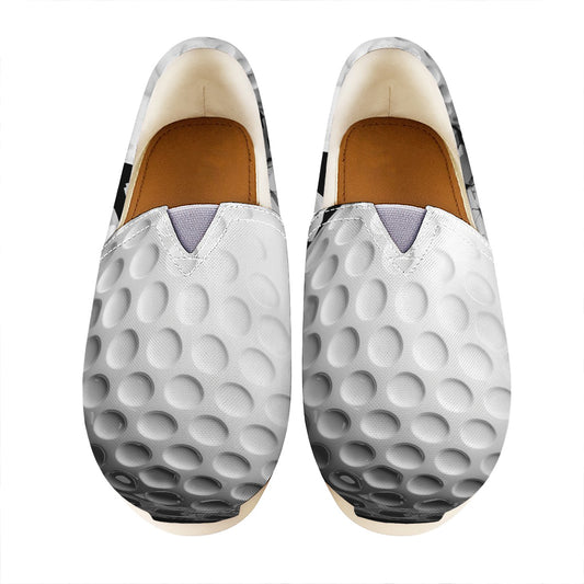 Golf Ball Breaking Wall Print Casual Shoes