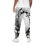 Golf Ball Breaking Wall Print Cotton Pants