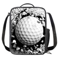 Golf Ball Breaking Wall Print Crossbody Lunch Bag