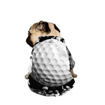 Golf Ball Breaking Wall Print Dog Zip Up Jacket