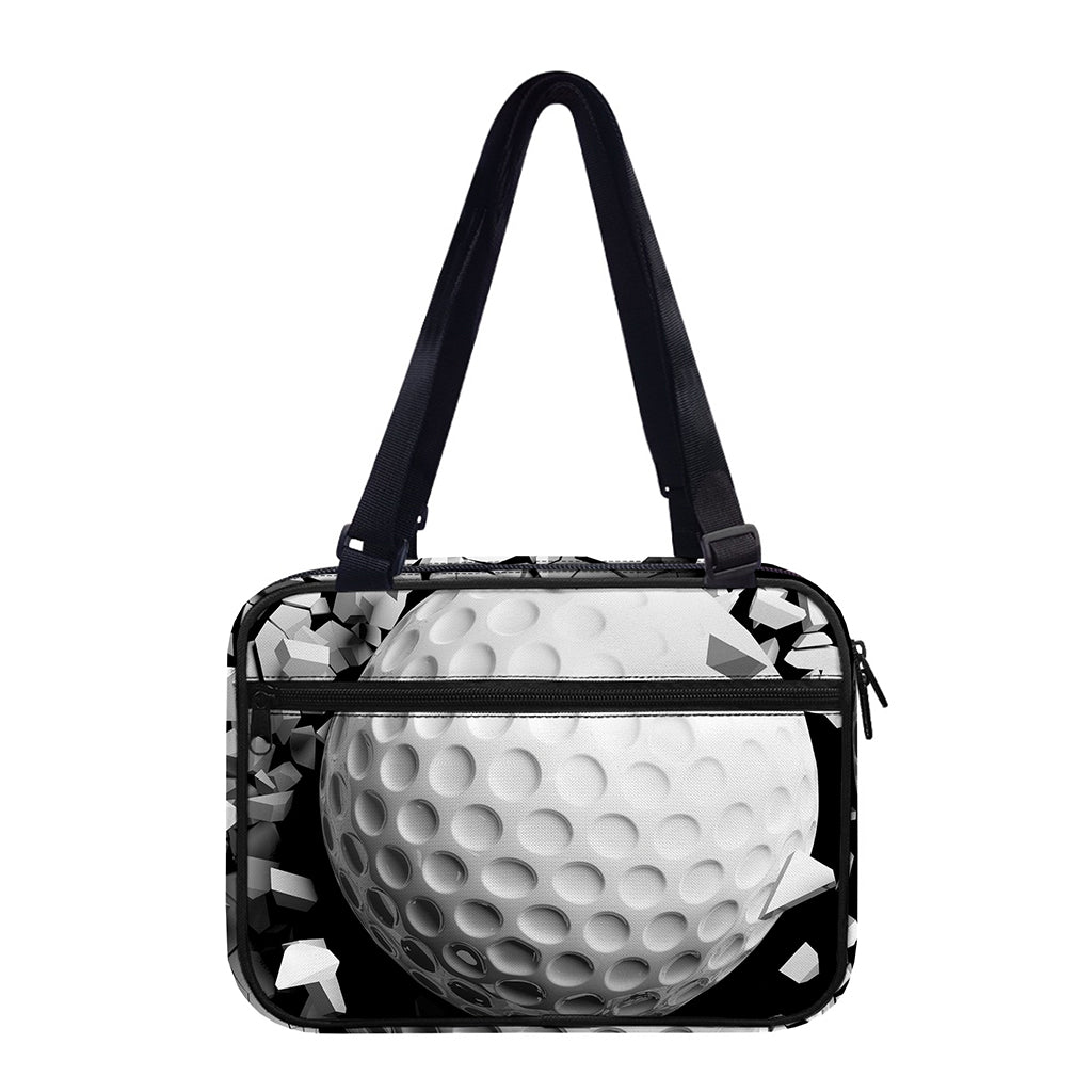 Golf Ball Breaking Wall Print Double Strap Bible Bag