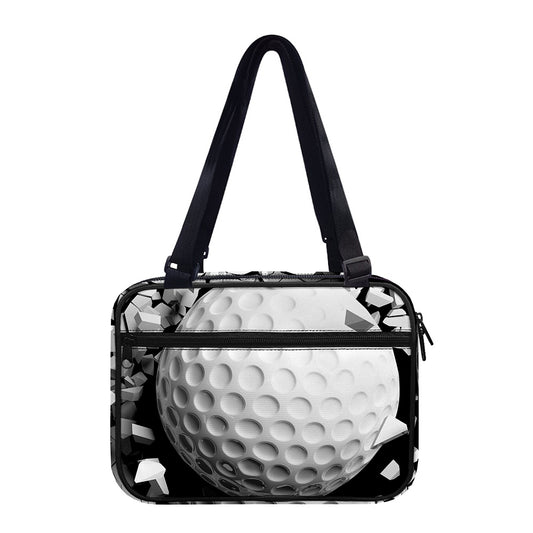 Golf Ball Breaking Wall Print Double Strap Bible Bag