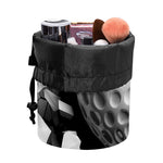 Golf Ball Breaking Wall Print Drawstring Makeup Bag