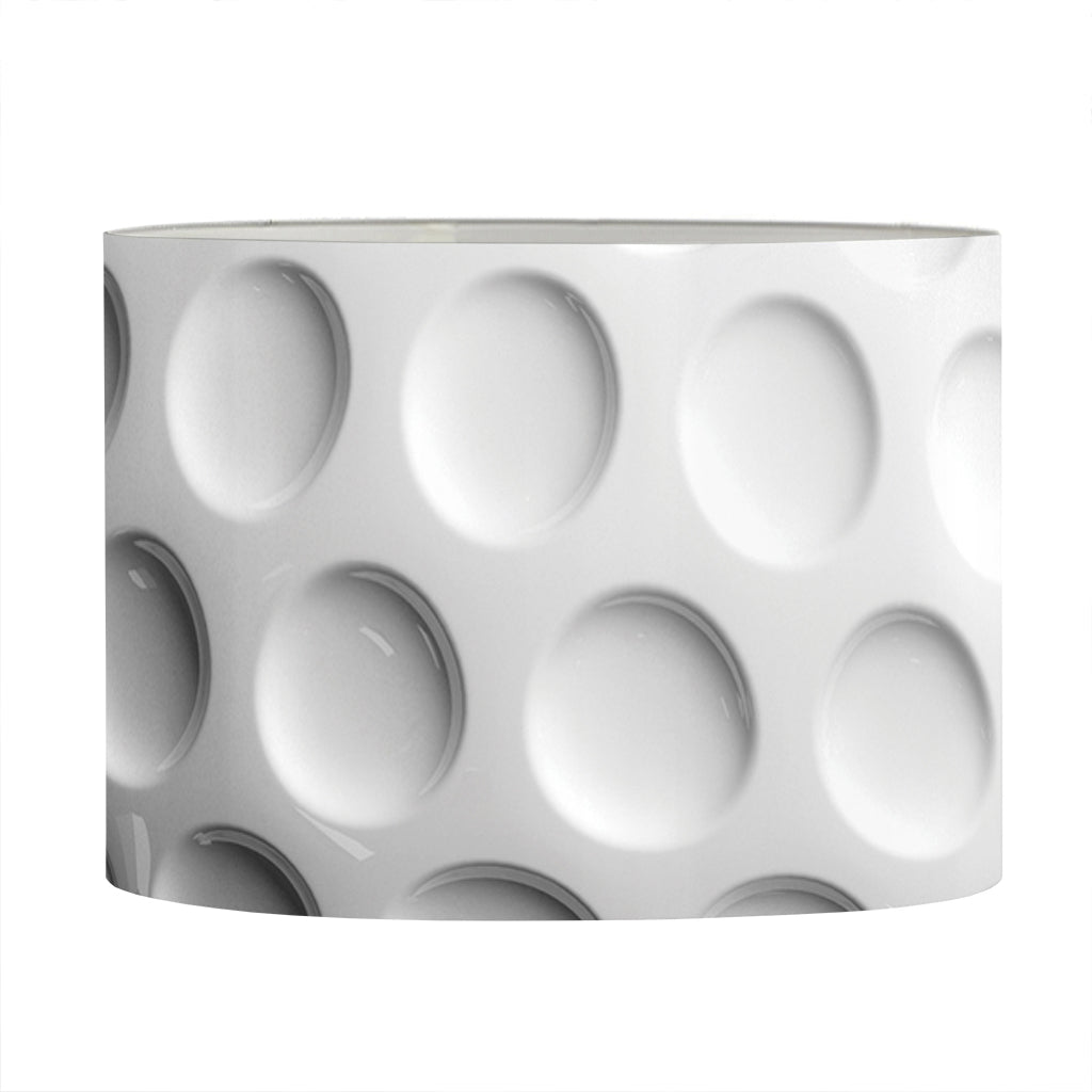 Golf Ball Breaking Wall Print Drum Lamp Shade