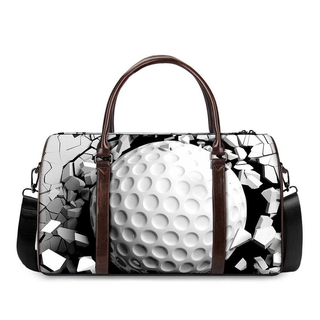 Golf Ball Breaking Wall Print Duffle Bag