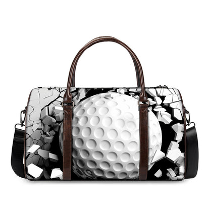 Golf Ball Breaking Wall Print Duffle Bag