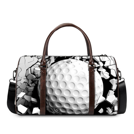 Golf Ball Breaking Wall Print Duffle Bag