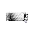 Golf Ball Breaking Wall Print Extended Mouse Pad