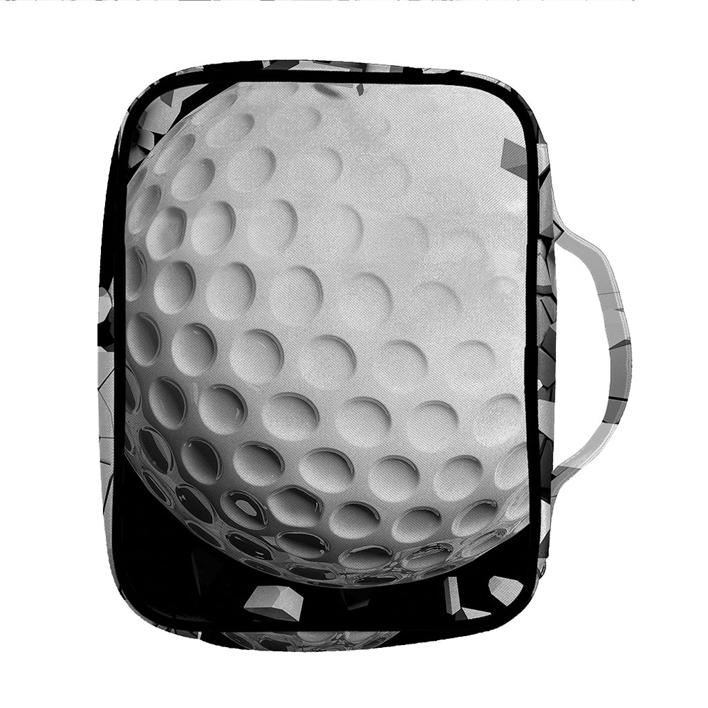 Golf Ball Breaking Wall Print Front Pocket Bible Bag