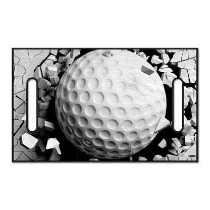Golf Ball Breaking Wall Print Golf Cart Seat Cover