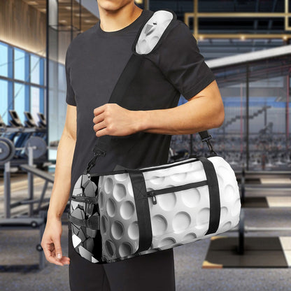 Golf Ball Breaking Wall Print Gym Bag