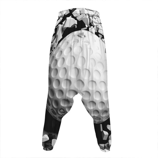 Golf Ball Breaking Wall Print Hammer Pants