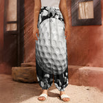 Golf Ball Breaking Wall Print Harem Pants