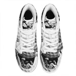 Golf Ball Breaking Wall Print High Top Leather Sneakers