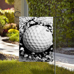 Golf Ball Breaking Wall Print House Flag