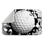 Golf Ball Breaking Wall Print Indoor Door Mat