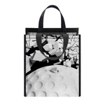 Golf Ball Breaking Wall Print Insulated Lunch Tote