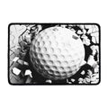 Golf Ball Breaking Wall Print Kitchen Mat