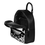 Golf Ball Breaking Wall Print Leather Backpack