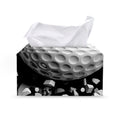 Golf Ball Breaking Wall Print Leather Tissue Box Cover