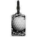 Golf Ball Breaking Wall Print Luggage Tag