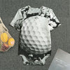 Golf Ball Breaking Wall Print Men's Bodysuit