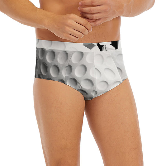 Golf Ball Breaking Wall Print Men's Briefs