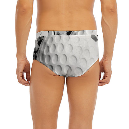 Golf Ball Breaking Wall Print Men's Briefs