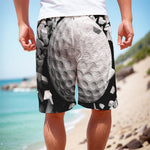 Golf Ball Breaking Wall Print Men's Cargo Shorts