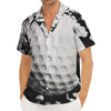 Golf Ball Breaking Wall Print Men's Deep V-Neck Shirt