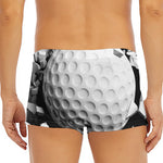 Golf Ball Breaking Wall Print Men's Short Boxer Briefs