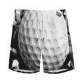 Golf Ball Breaking Wall Print Men's Athletic Shorts