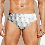 Golf Ball Breaking Wall Print Men's Swim Briefs