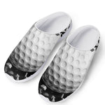 Golf Ball Breaking Wall Print Mesh Casual Shoes