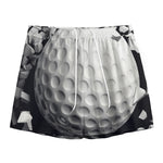 Golf Ball Breaking Wall Print Mesh Shorts
