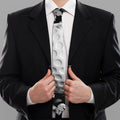 Golf Ball Breaking Wall Print Necktie