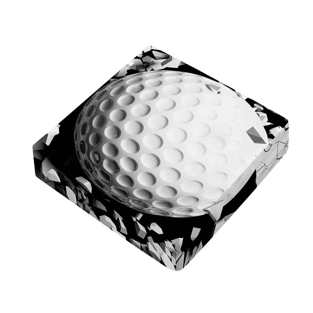 Golf Ball Breaking Wall Print Outdoor Seat Cushion Cover