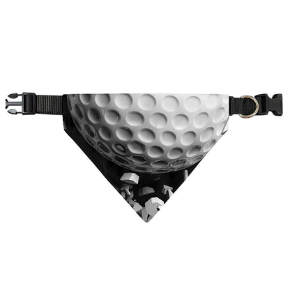 Golf Ball Breaking Wall Print Over The Collar Dog Bandana
