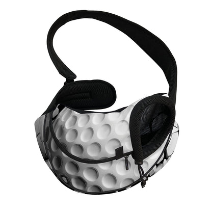 Golf Ball Breaking Wall Print Pet Sling Carrier