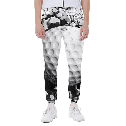 Golf Ball Breaking Wall Print Scuba Joggers