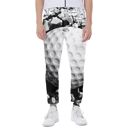 Golf Ball Breaking Wall Print Scuba Joggers