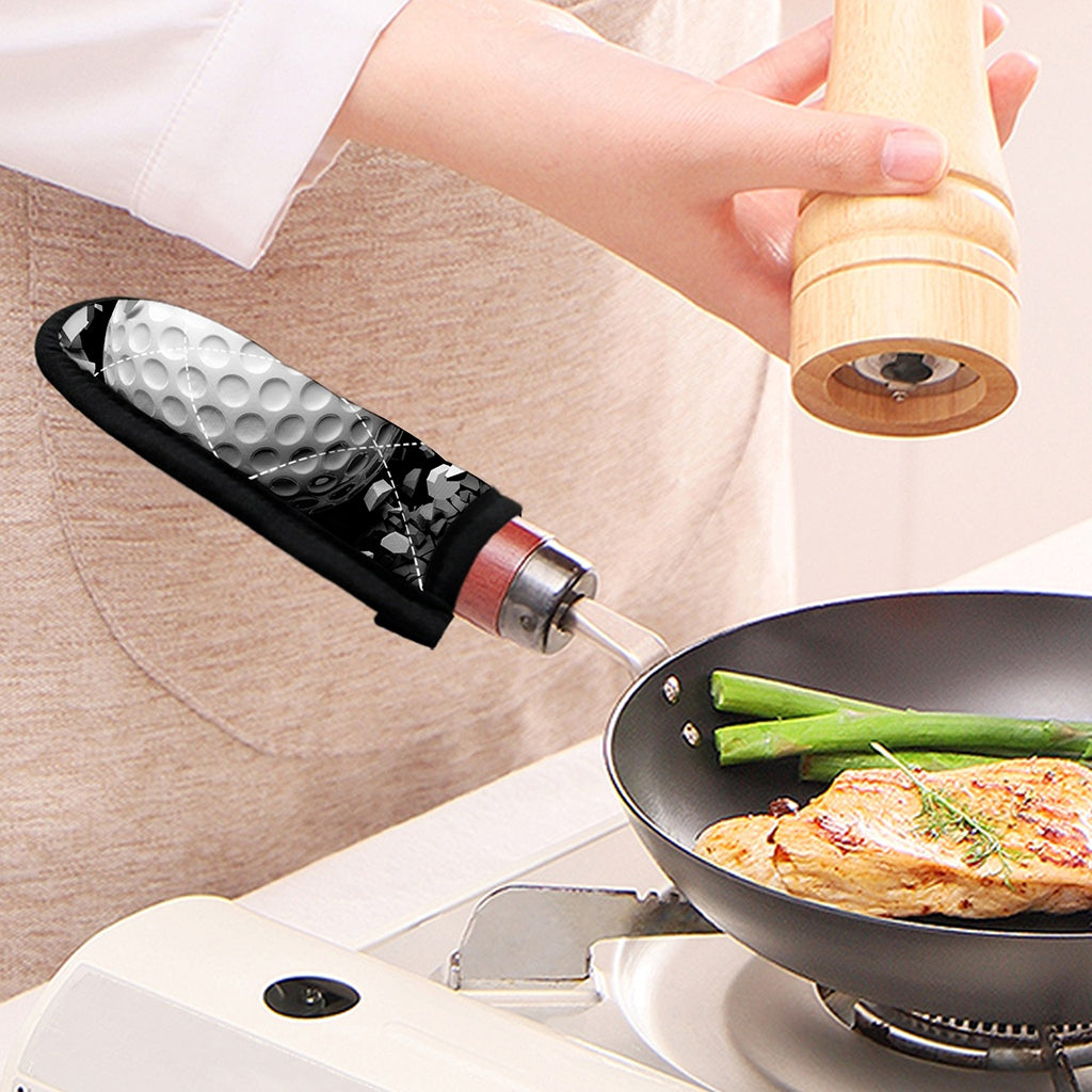 Golf Ball Breaking Wall Print Skillet Handle Cover