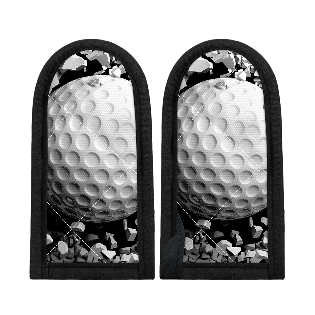 Golf Ball Breaking Wall Print Skillet Handle Cover