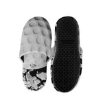 Golf Ball Breaking Wall Print Slippers