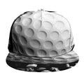 Golf Ball Breaking Wall Print Snapback Cap