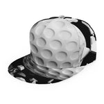 Golf Ball Breaking Wall Print Snapback Cap
