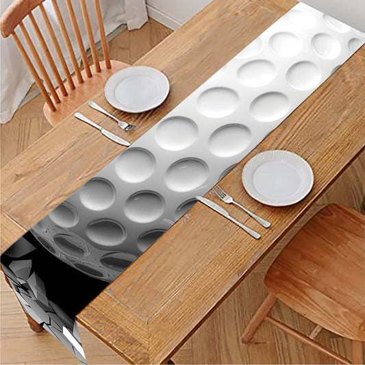 Golf Ball Breaking Wall Print Table Runner