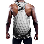 Golf Ball Breaking Wall Print Training Tank Top